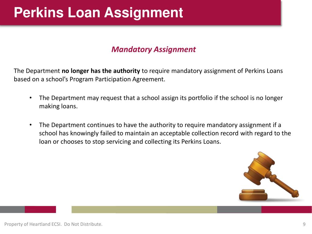 PPT Perkins Loans To Assign Or Not To Assign PowerPoint