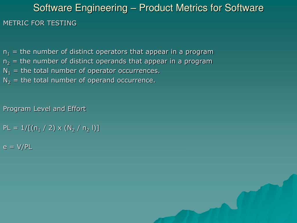 PPT Software Engineering Product Metrics for Software PowerPoint