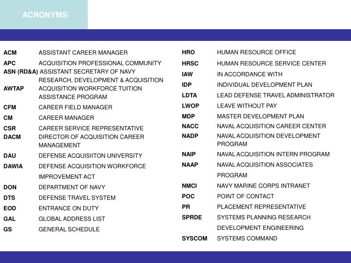 Her Likes This Acquisition Professional Development Program