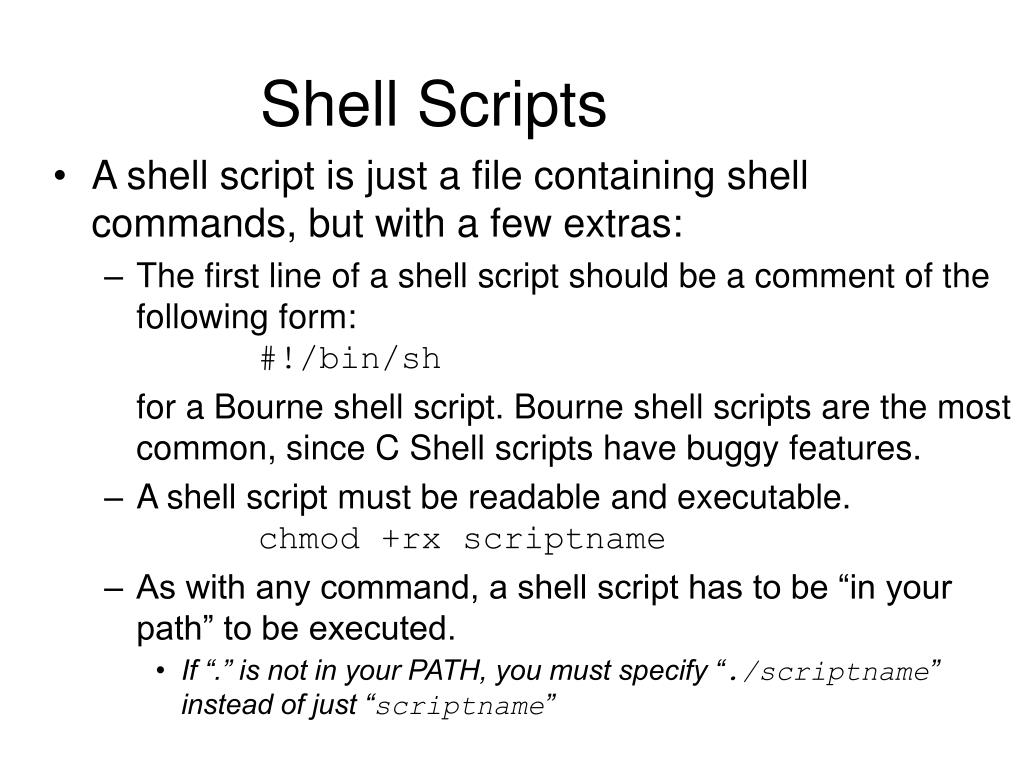 PPT Shell Programming PowerPoint Presentation, free download ID6476393