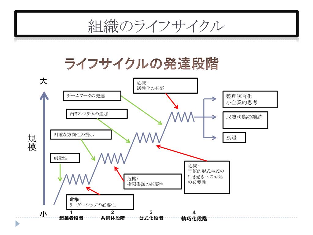 PPT 組織の 規模 、 ライフサイクル 、コントロール PowerPoint Presentation ID6482252