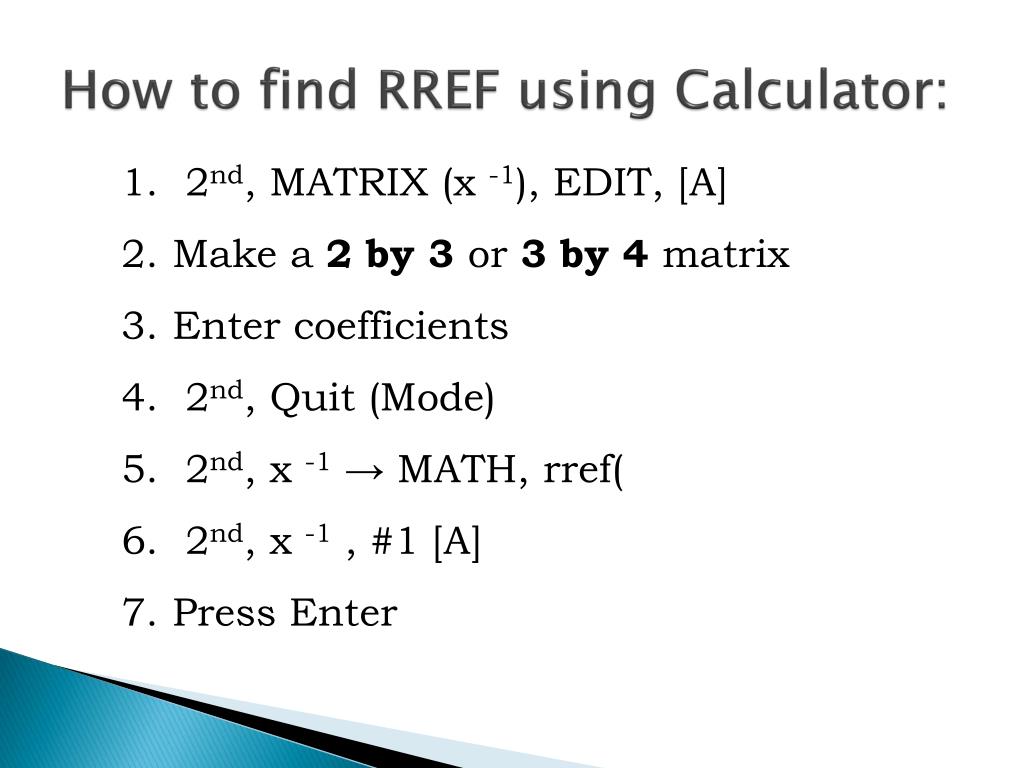 PPT Solving Systems by Elimination & Matrices PowerPoint Presentation