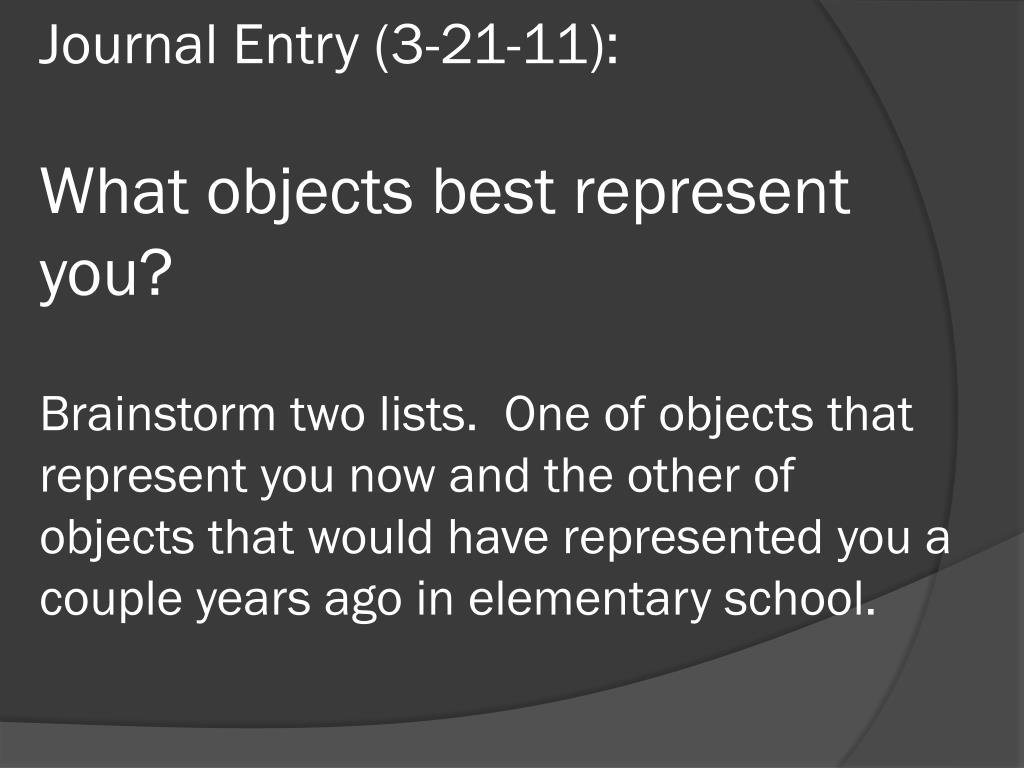 PPT What significance do everyday objects hold? PowerPoint