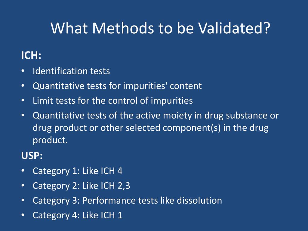 PPT Analytical Methods What, When and How to Validate PowerPoint