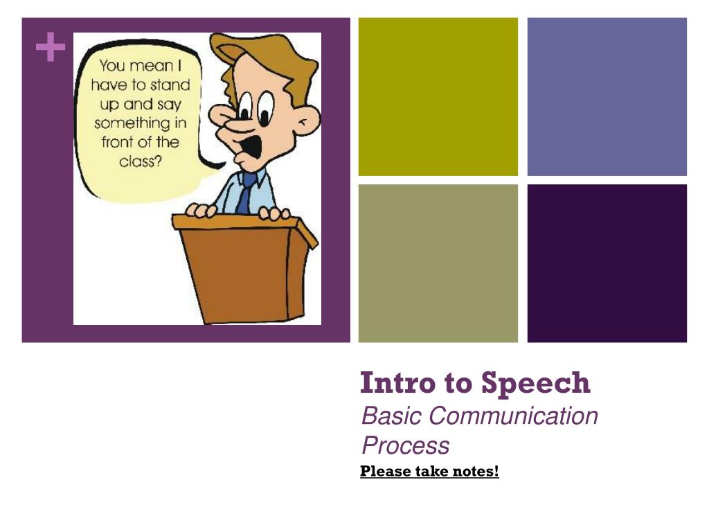 PPT Intro to Speech Basic Communication Process PowerPoint
