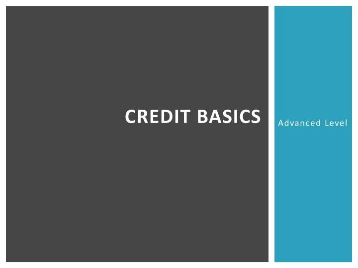 PPT Credit basics PowerPoint Presentation, free download ID6503441