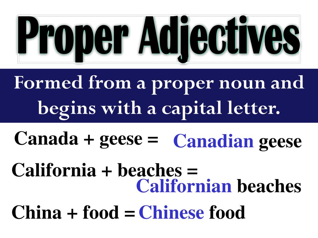 PPT Definition An adjective is used to describe a noun or a pronoun