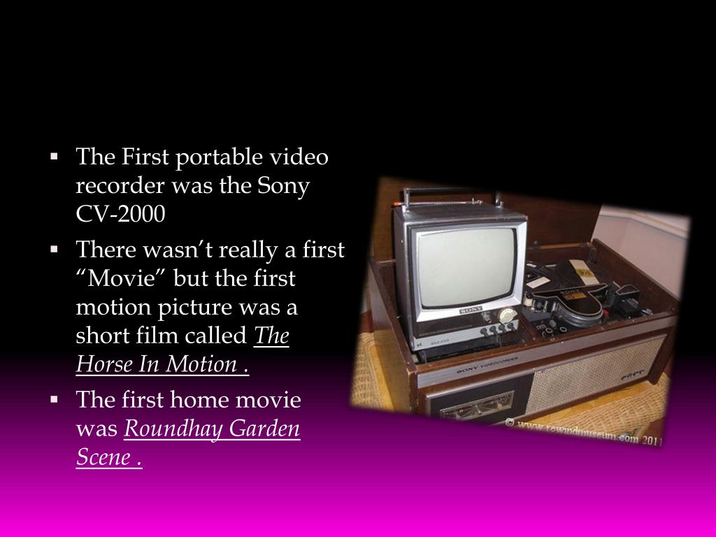 PPT History of video PowerPoint Presentation, free download ID6504350