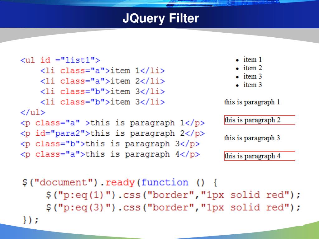 PPT JQuery PowerPoint Presentation, free download ID6505975