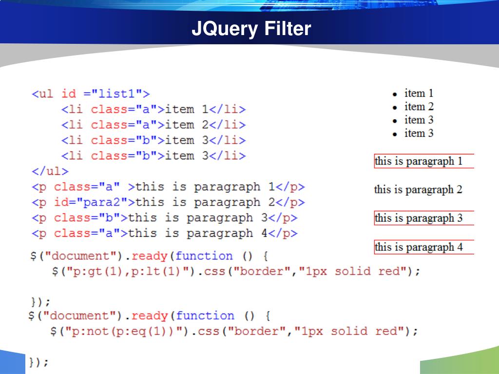 PPT JQuery PowerPoint Presentation, free download ID6505975