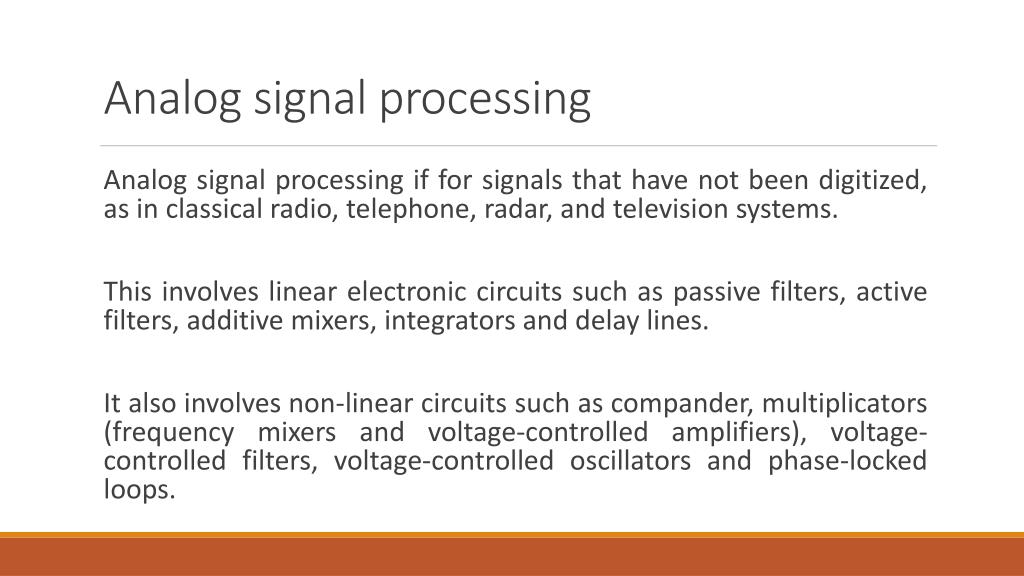PPT Introduction to Digital signal processing PowerPoint Presentation