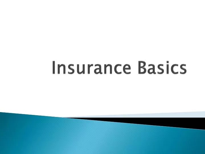 PPT Insurance Basics PowerPoint Presentation, free download ID6506096