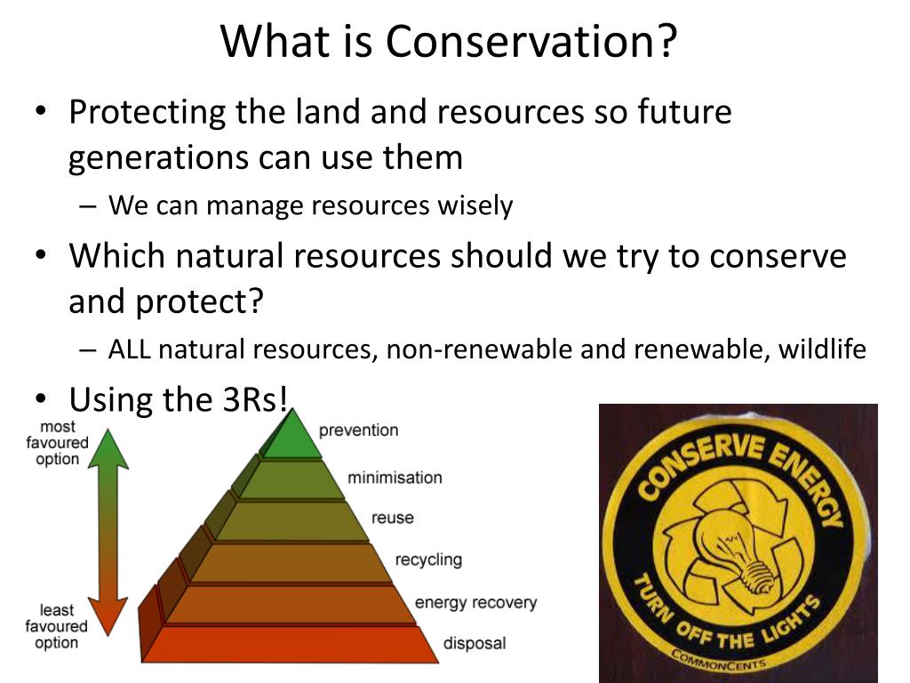 Subject What Is Resource Conservation Updated Sharing Place