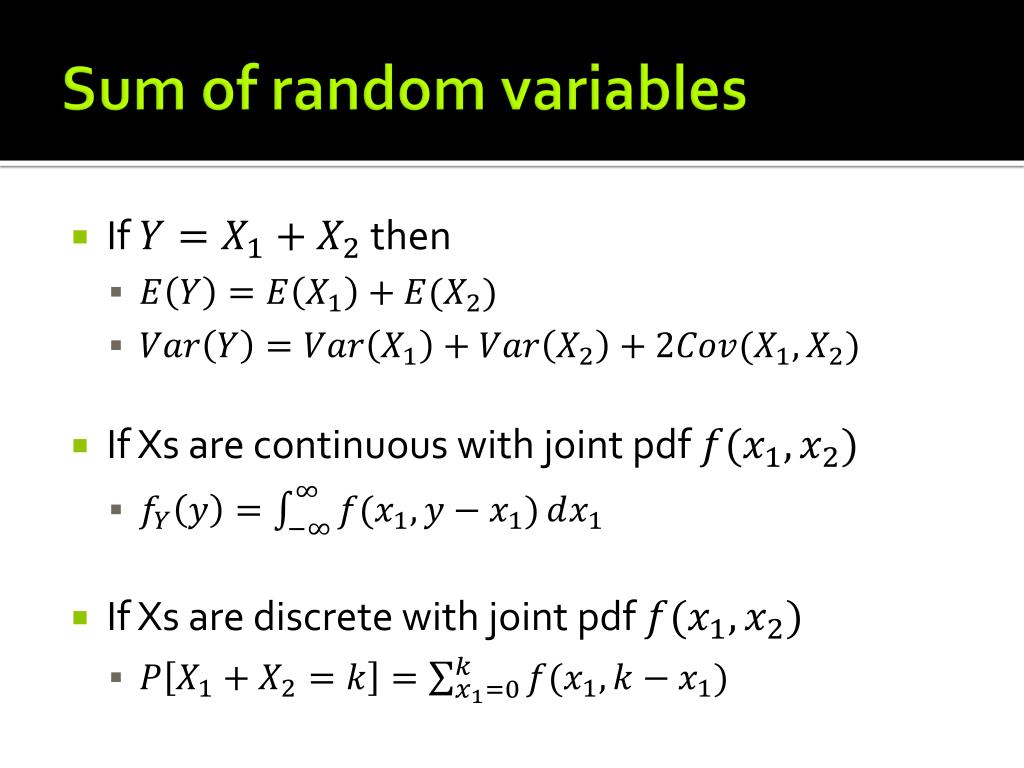 PPT Functions and Transformations of Random Variables PowerPoint