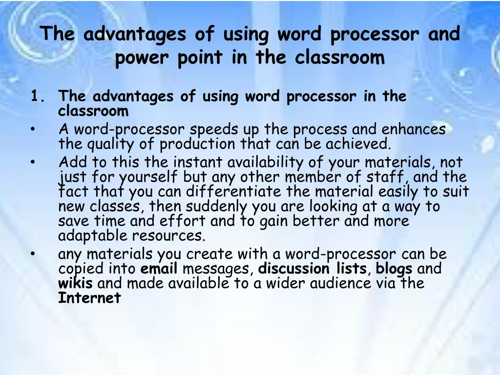 PPT MINDA SAFITRI 04474 USING WORD PROCESSOR AND POWER POINT IN THE