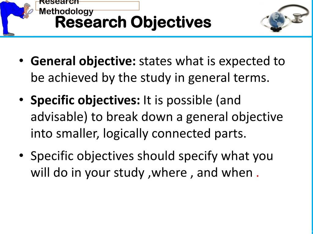 Sample objectives of the study in research paper