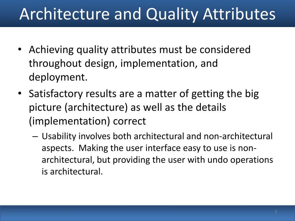 PPT Understanding Quality Attributes PowerPoint Presentation, free