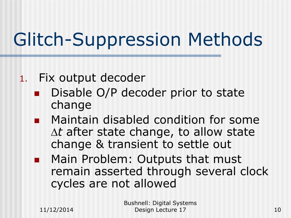PPT 332437 Lecture 17 FSM Hardware Modification for Reliability