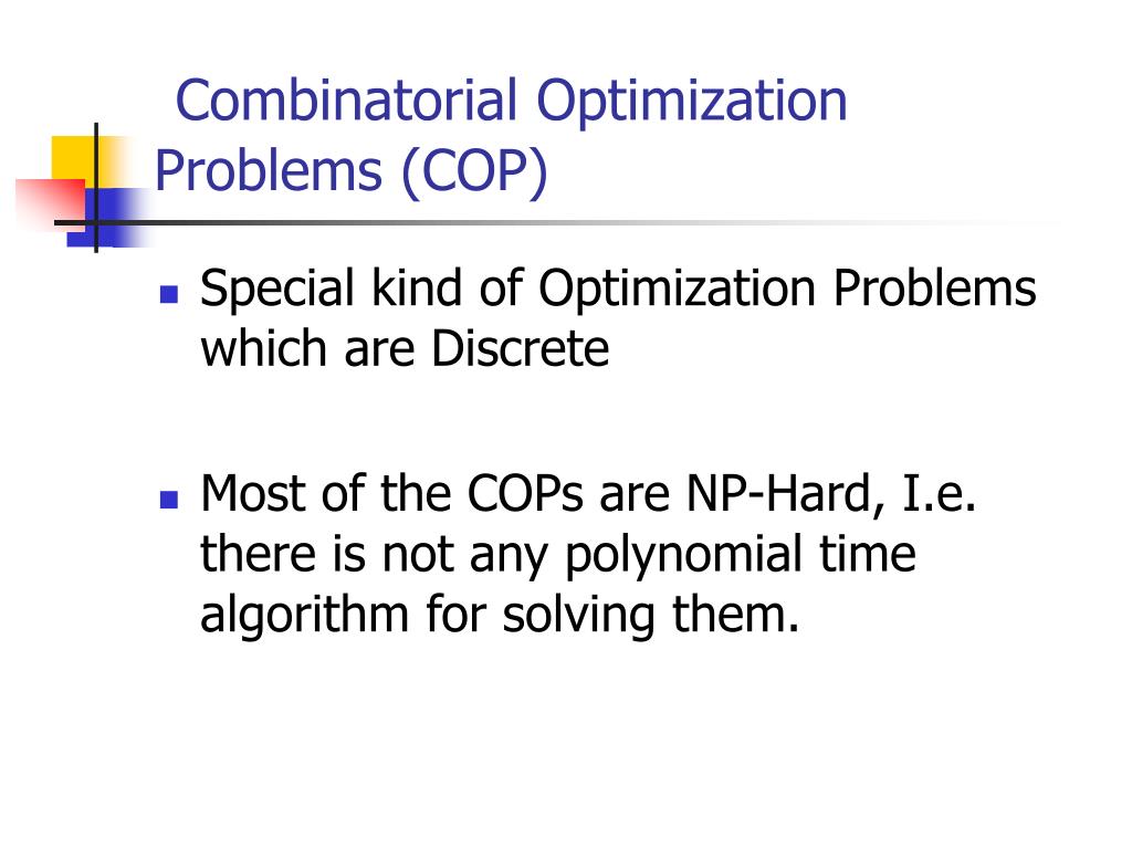 PPT Different Local Search Algorithms in STAGE for Solving Bin