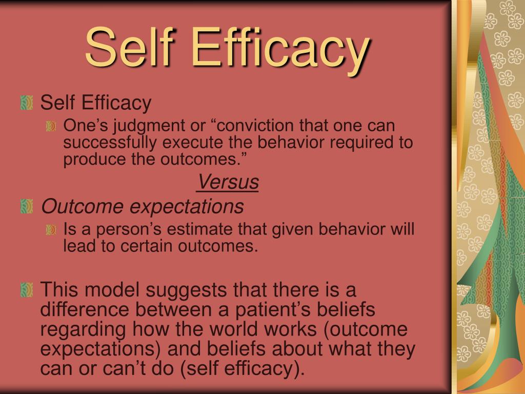 PPT Self Efficacy PowerPoint Presentation, free download ID6519373