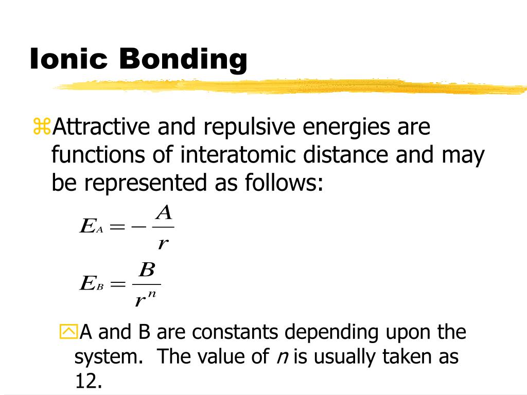 PPT Interatomic Bonding PowerPoint Presentation, free download ID