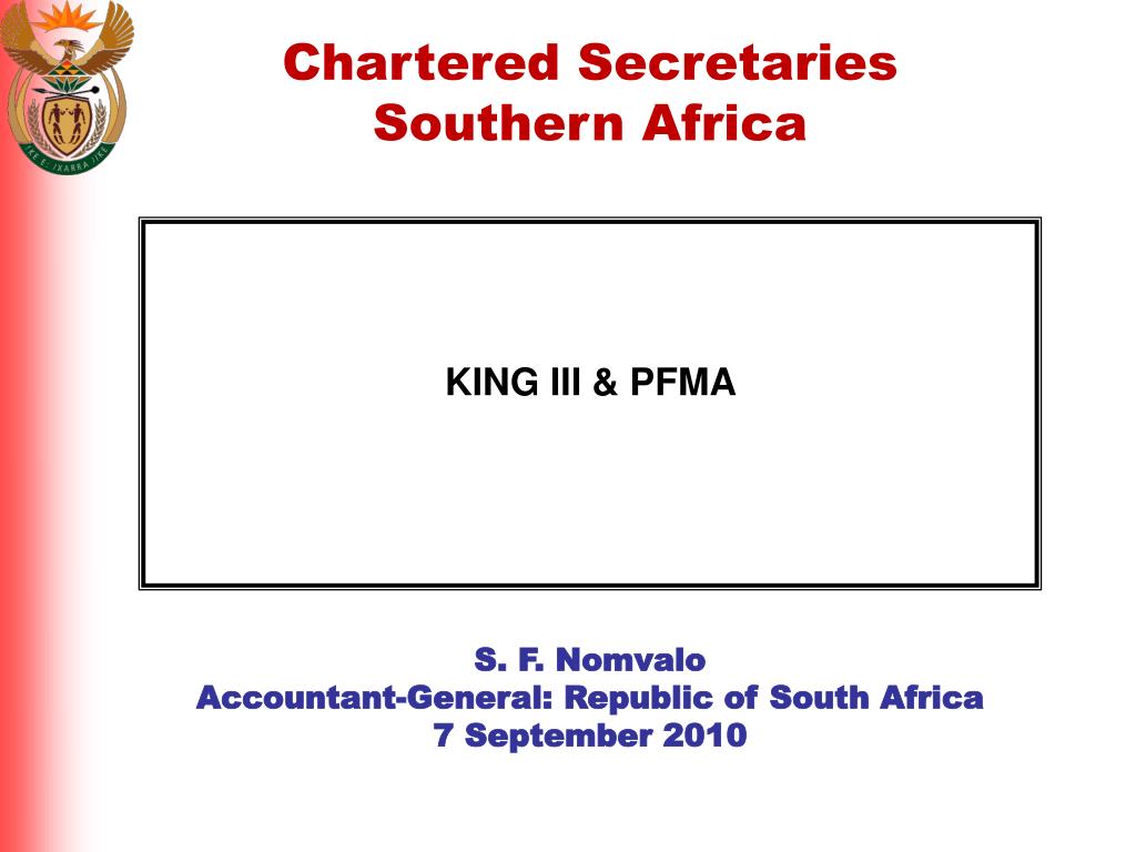 PPT KING III & PFMA PowerPoint Presentation, free download ID6521549