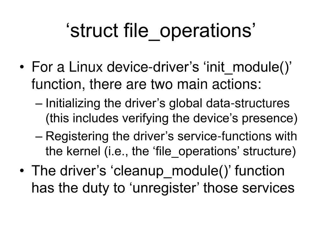 PPT The ‘ioctl’ driverfunction PowerPoint Presentation, free