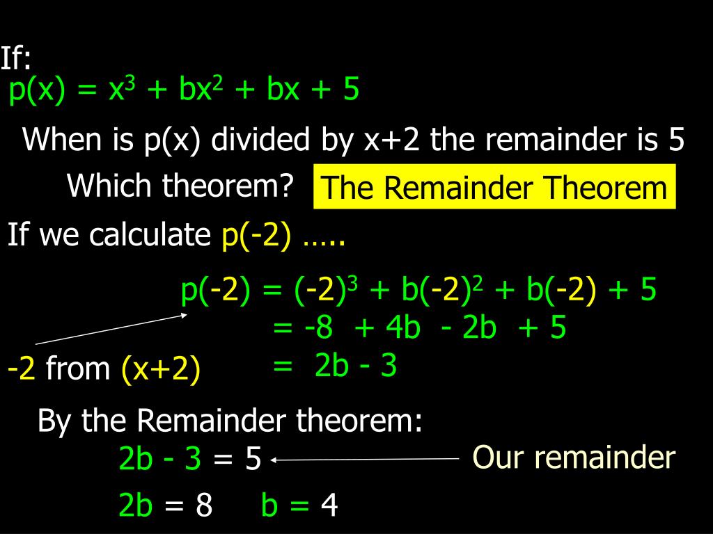 PPT Remainder and Factor Theorem PowerPoint Presentation, free