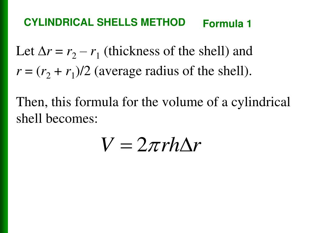 PPT 6.3 Volumes by Cylindrical Shells PowerPoint Presentation, free