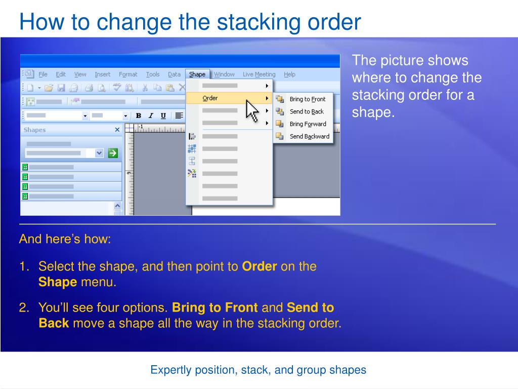 PPT Stack shapes to relate shapes PowerPoint Presentation, free