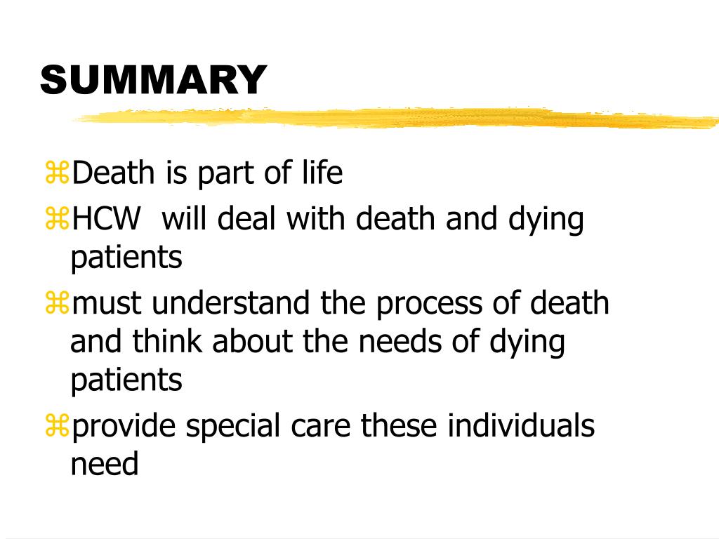 PPT DEATH & DYING PowerPoint Presentation, free download ID6525586