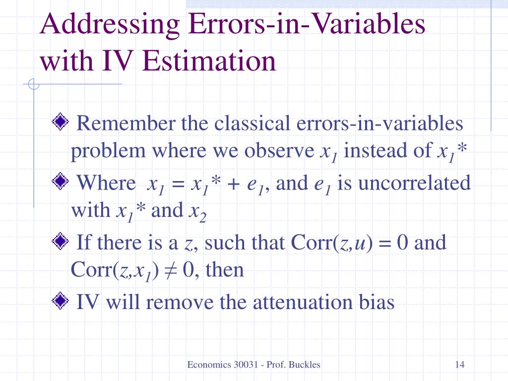 PPT Instrumental Variables & 2SLS PowerPoint Presentation, free