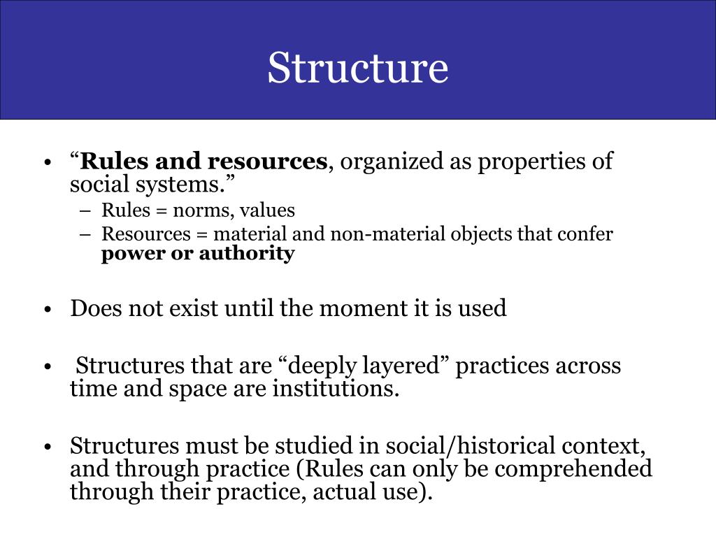 PPT The Theory of Anthony Giddens Agency, Structure, Modernity