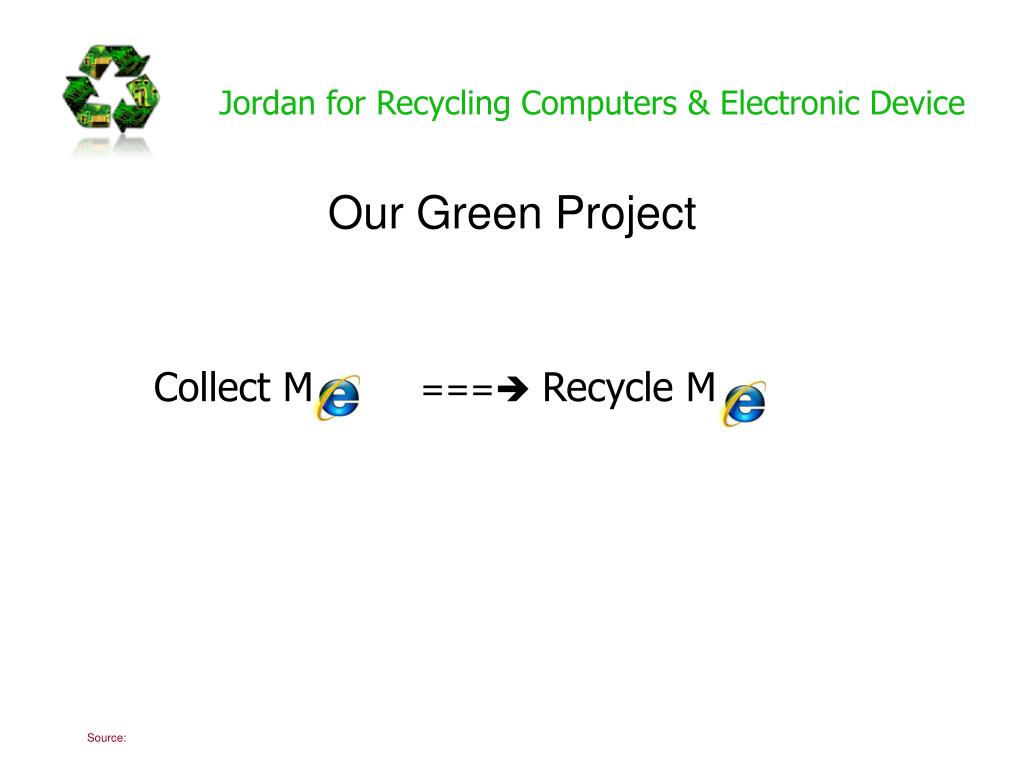 PPT Jordan for Recycling Computers & Electronic Device PowerPoint