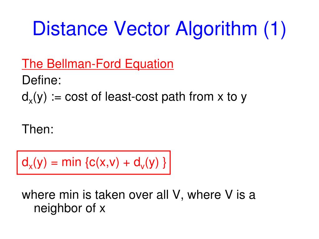 PPT CS 457 LinkState and Distance Vector Routing PowerPoint
