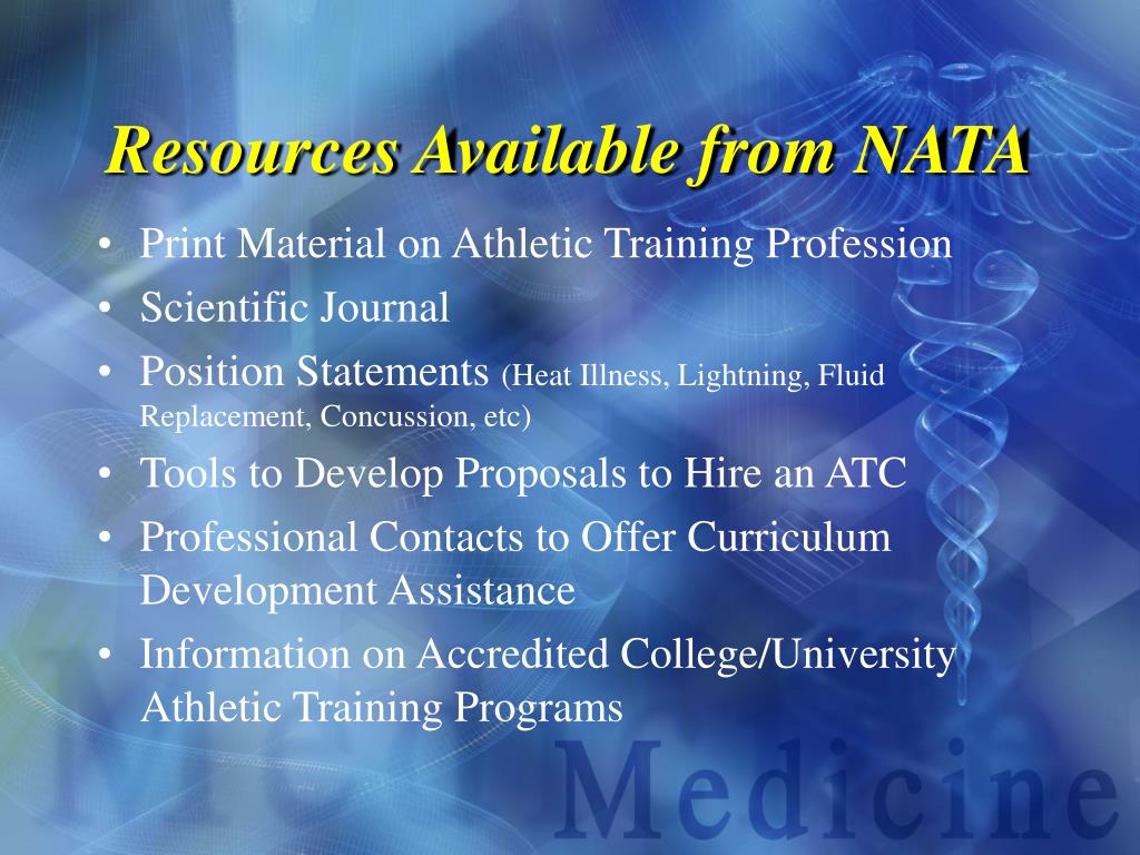PPT Athletic Training PowerPoint Presentation, free download ID6529005