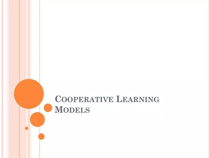 PPT Cooperative Learning Models PowerPoint Presentation, free download ID6530280