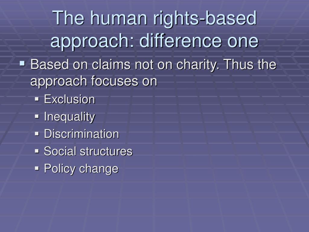 PPT RIGHTS BASED APPROACH PowerPoint Presentation, free download ID