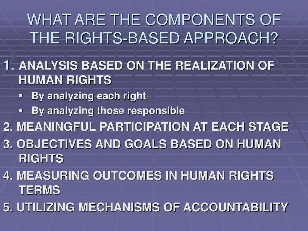 PPT RIGHTS BASED APPROACH PowerPoint Presentation, free download ID