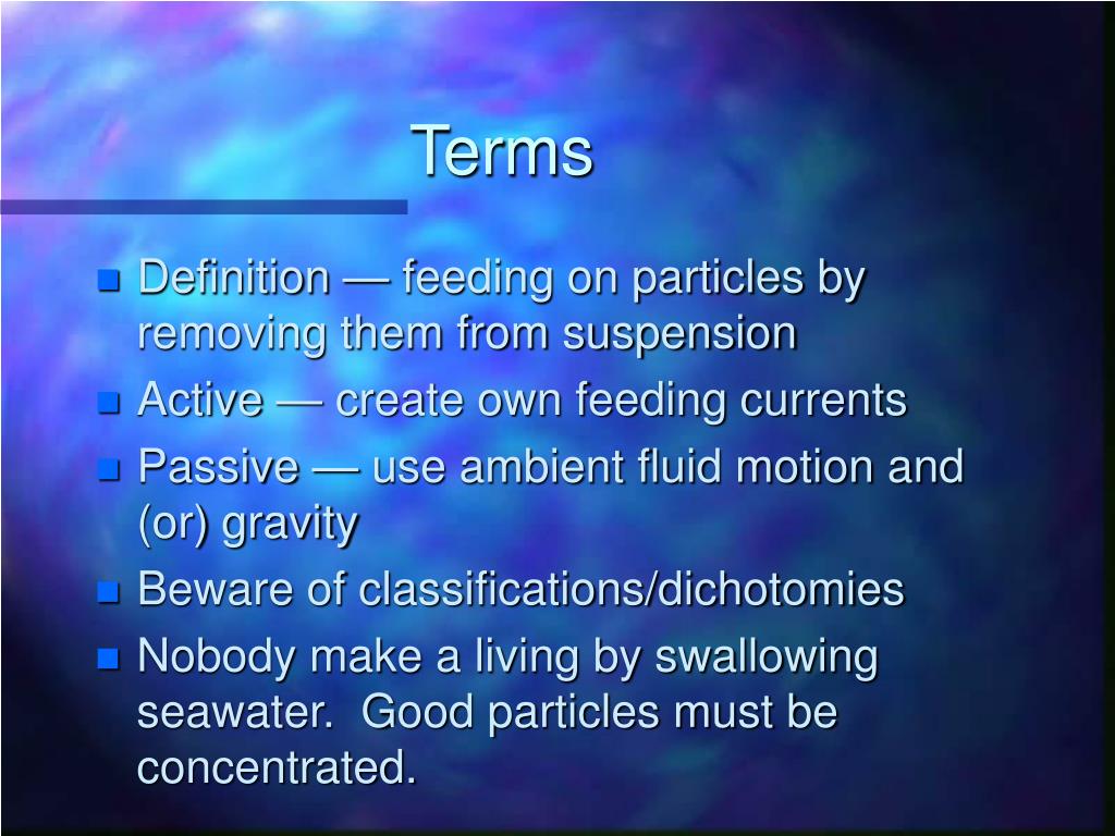 PPT Suspension Feeding PowerPoint Presentation, free download ID