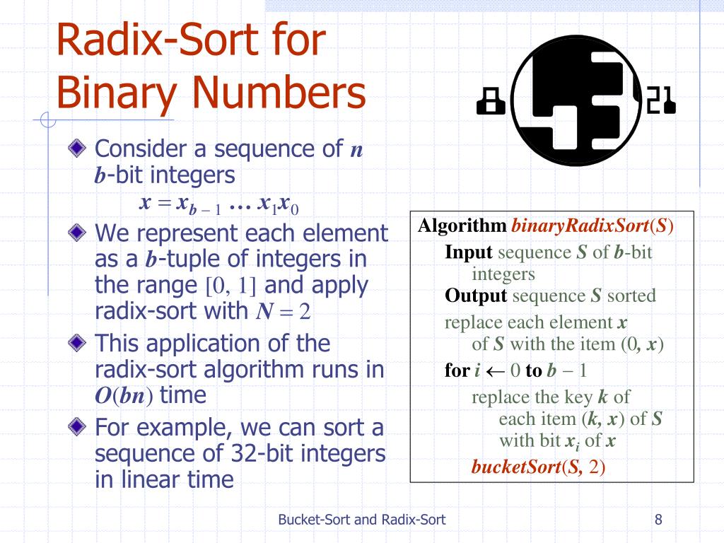 PPT BucketSort and RadixSort PowerPoint Presentation, free download