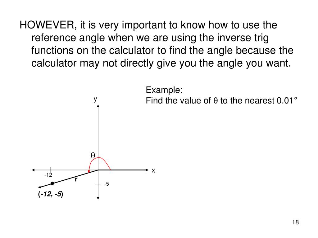 PPT Trigonometric Functions of Any Angle & Polar Coordinates
