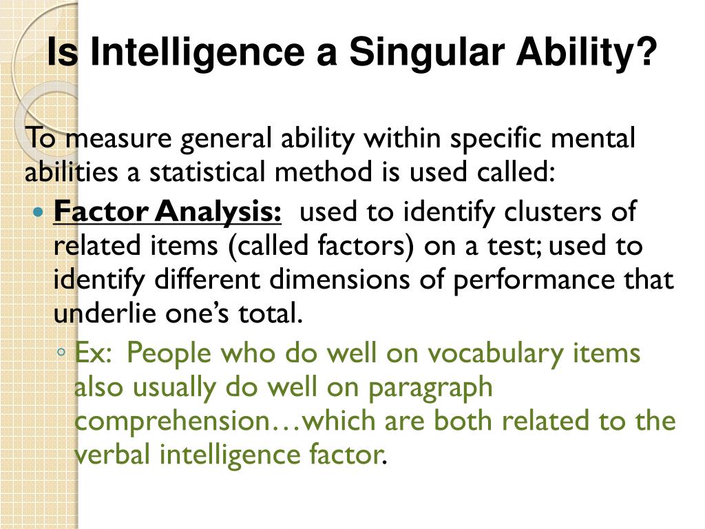 PPT Unit 11 Intelligence, Testing & Individual Differences Day 1