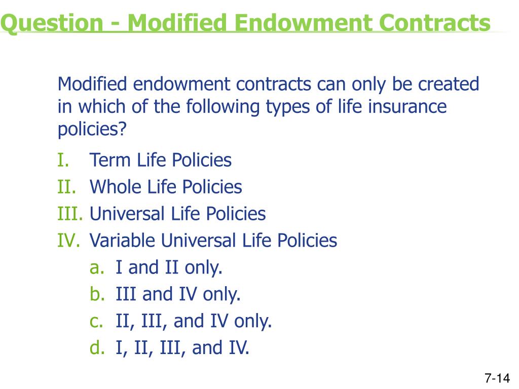 Avoiding The Modified Endowment Contract Trap Investopedia