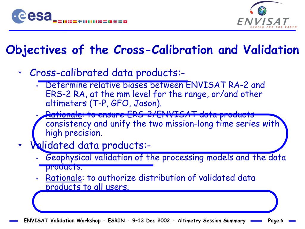 PPT RA2/MWR CrossCalibration and Products Validation Orbit