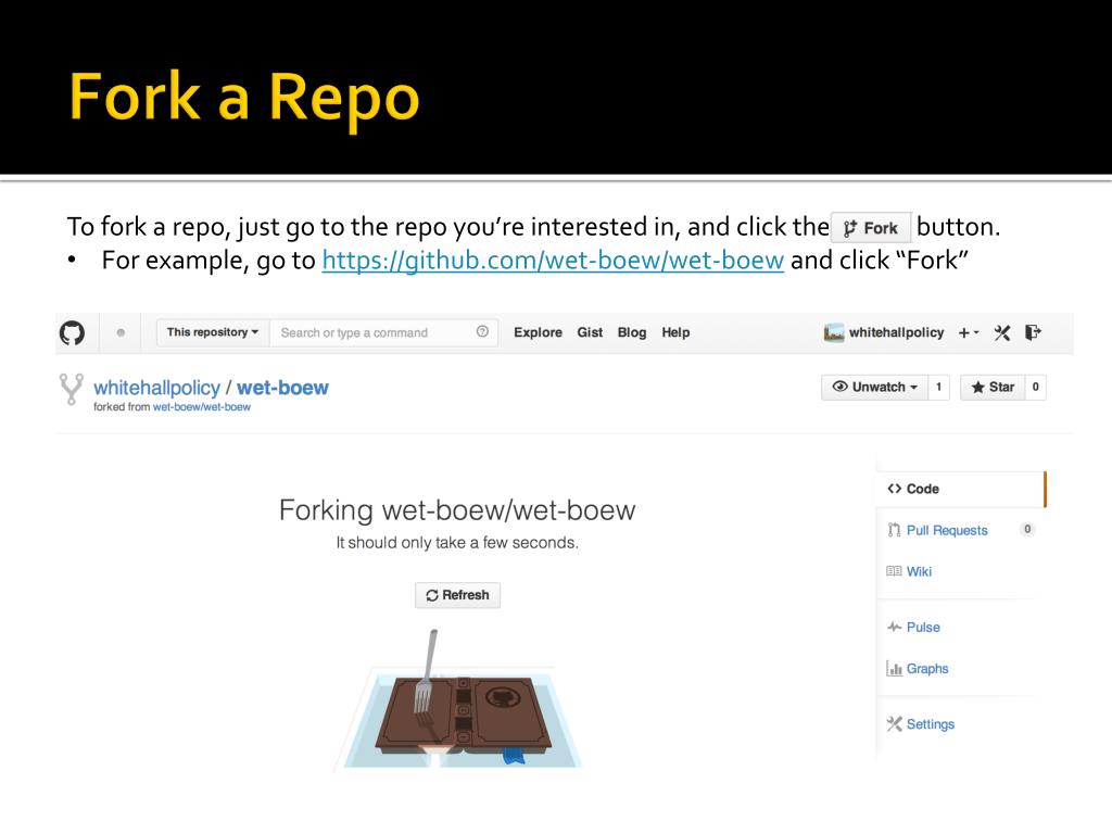 PPT Fork this Repo! PowerPoint Presentation, free download ID6549695