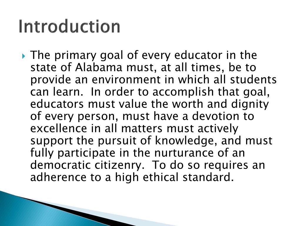 PPT Alabama Educator Code of Ethics PowerPoint Presentation, free