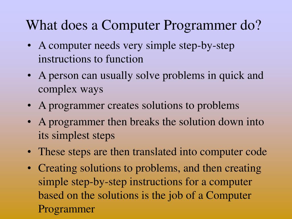 PPT Introduction to Computer Programming PowerPoint Presentation