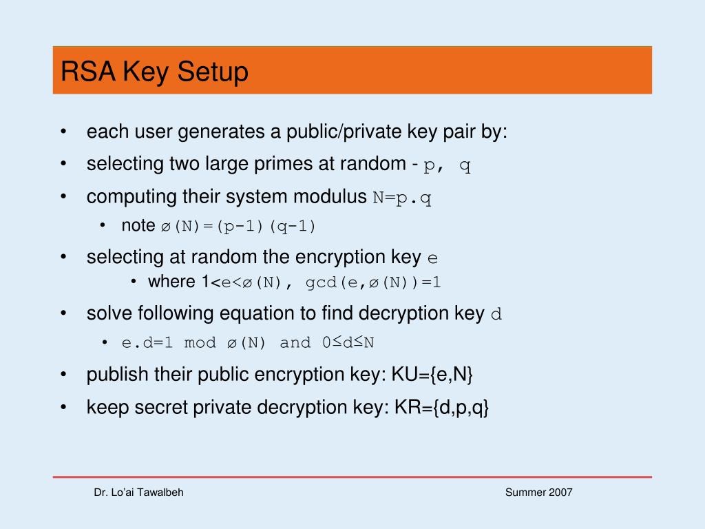 PPT Chapter 9 Public Key Cryptography and RSA PowerPoint