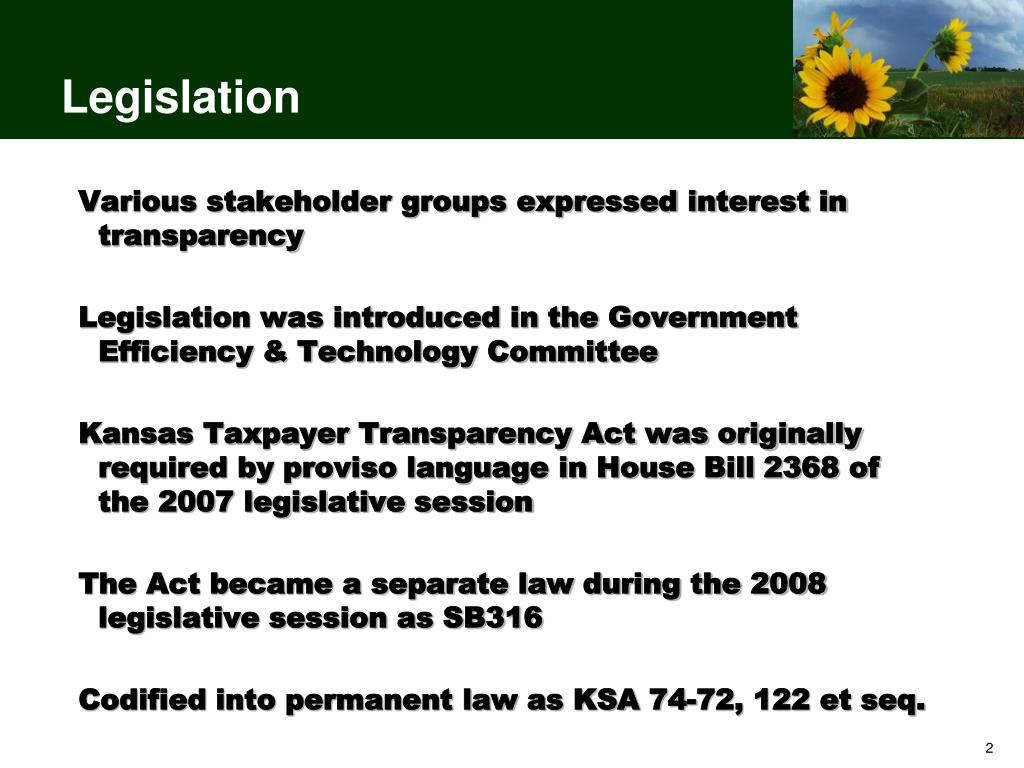 PPT NSAA/NASC Joint Middle Management Conference Kansas Taxpayer